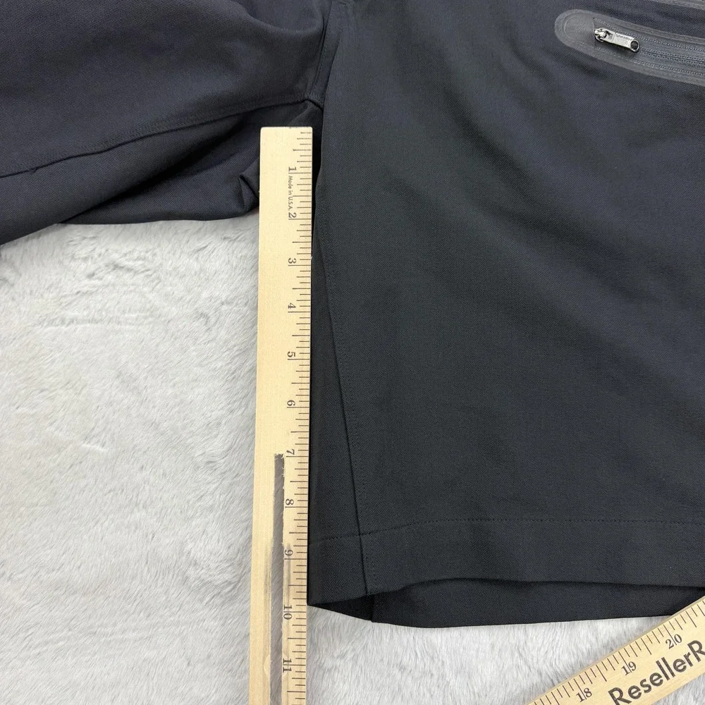 Lululemon Shorts Mens 30 Black Cargo Nylon Spandex Stretch Pockets Cadence 9